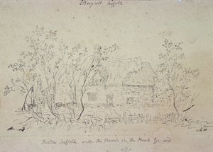 Cottage at East Bergholt, with a Well by John Constable